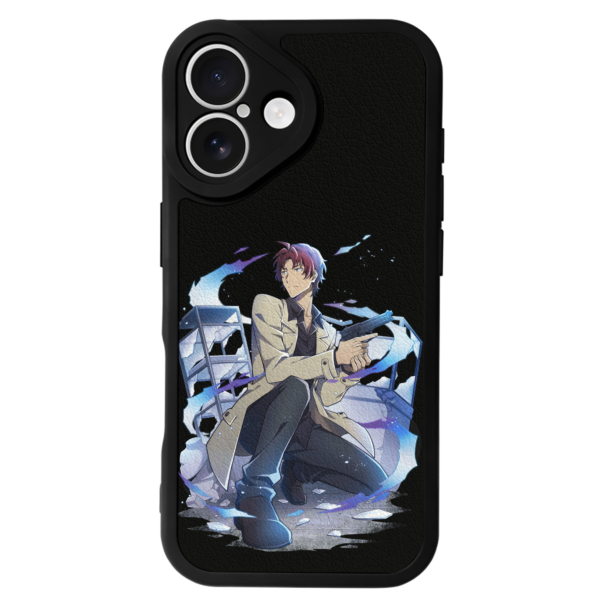 （画像用） 文豪ストレイドッグス Bungo Stray Dogs 【iPhone 16シリーズ対応】シリコンスマホケース（レザー調） 材質：シリコン